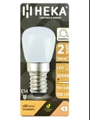 (5 Adet) Heka 2W (14W) 3000K (Sarı Işık) E14 Duylu (İnce Duy) Dim Edilebilir Soft Led Mini Ampul thumbnail 2