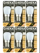 (6 Adet) Heka 2W (14W) 3000K (Sarı Işık) E14 Duylu (İnce Duy) Dim Edilebilir Soft Led Mini Ampul thumbnail 1