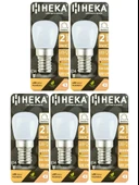 (5 Adet) Heka 2W (14W) 3000K (Sarı Işık) E14 Duylu (İnce Duy) Dim Edilebilir Soft Led Mini Ampul thumbnail 1