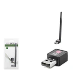 Pix-Link LV-UW02T Wi-Fi 2.4Ghz 150Mbps 5dBi Antenli 8818IC USB Kablosuz Adaptör - Siyah - 1