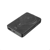 BİX 10000mAh BXPB105-BK 22.5W-15W Type-C Micro USB KABLOSUZ LED GÖSTERGELİ Siyah POWERBANK - 2