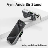 BİX 10000mAh TPB16-GR 6'SI 1 ARADA OLED EKRANLI Gri KABLOSUZ POWERBANK - 4