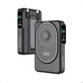 BİX 10000mAh TPB16-BK 6'SI 1 ARADA OLED EKRANLI Siyah KABLOSUZ POWERBANK - 7