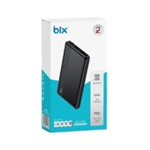 BİX 10000mAh BXPB108-BK 2x USB LED BİLDİRİMLİ Siyah POWERBANK - 1