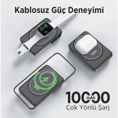BİX 10000mAh TPB16-BK 6'SI 1 ARADA OLED EKRANLI Siyah KABLOSUZ POWERBANK - 5