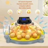 Evonest Evo-UFO-48 | 48 Yumurtalık UFO Model Tam Otomatik Kuluçka Makinesi thumbnail 3