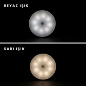 Powermaster YT-M415 Hareket Sensörlü Mıknatıslı Yapışkanlı İkili Dolap İçi Aydınlatma Işığı - 2