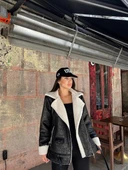 CHANEL DERİ SÜET KRAŞLI İÇİ PELUŞLU KAPLAMA KABAN - 2