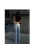 Pinterest Tasarım Taşlı Baggy Kot Pantolon - 4