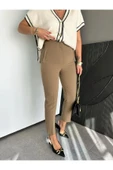 ZR Model Orijinal Marka Fileto Detaylı Kumaş Pantolon Dar Paça Pantolon - 5