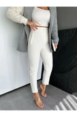 ZR Model Orijinal Marka Fileto Detaylı Kumaş Pantolon Dar Paça Pantolon - 2