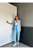 Zr Model Marka Vatkalı Yelek Pantolon Takım - Havuç Pantolon Uzun Yelek Düz Renk Takım - 7