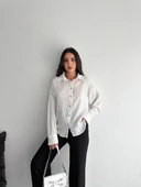 Çizgili oversize gömlek thumbnail 2