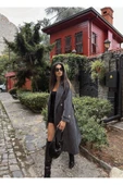 Kuşaklı Kruvaze Yaka Astarlı Kabanlar - 2