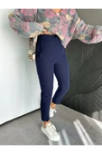 ZR Model Orijinal Marka Fileto Detaylı Kumaş Pantolon Dar Paça Pantolon - 4