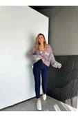 ZR Model Orijinal Marka Fileto Detaylı Kumaş Pantolon Dar Paça Pantolon - 10