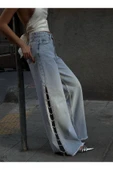 Pinterest Tasarım Taşlı Baggy Kot Pantolon - 3