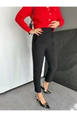 ZR Model Orijinal Marka Fileto Detaylı Kumaş Pantolon Dar Paça Pantolon thumbnail 9
