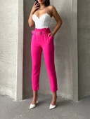 Kemerli havuç pantolon thumbnail 5