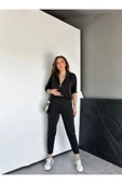Gri Yaka Ve Paçası Fermuarlı Takım - 2