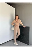 Gri Yaka Ve Paçası Fermuarlı Takım - 1