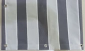 CEYLAN Home Balkon Perdesi Kuş Gözü Ölçü Seçenekli Gri-Gri Çizgili - 4