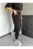 Gri Yaka Ve Paçası Fermuarlı Takım - 4
