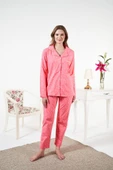Estiva Likralı Penye Önden Düğmeli Bayan Pijama Takım thumbnail 4