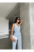 Tasarım İthal Kot Tulum Denim Tulum - 6