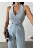 Tasarım İthal Kot Tulum Denim Tulum thumbnail 8
