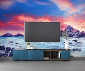 Dalgalı Deniz Kayalık Manzaralı Duvar Kağıdı thumbnail 3