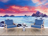 Dalgalı Deniz Kayalık Manzaralı Duvar Kağıdı thumbnail 6