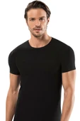 ERDEM İÇ GİYİM Erdem Siyah Slim Fit Tişört 1122 - 1