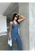 Tasarım İthal Kot Tulum Denim Tulum - 1