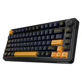 Rampage Quell Siyah Hot Swap 2.4G + BT Wireless RGB Gasket Oil Switch Türkçe Q PBT Keycaps Mekanik Klavye - 3