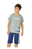 Weweus Gri Erkek Çocuk Pijama Takımı 821 - 1