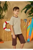 Weweus Kahve Erkek Çocuk Pijama Takımı 816 - 2