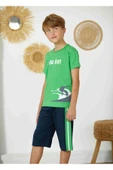 Weweus Yeşil Erkek Çocuk Pijama Takımı 821 thumbnail 2