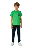 Weweus Yeşil Erkek Çocuk Pijama Takımı 819 thumbnail 1