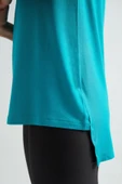 ERDEM İÇ GİYİM Erdem Turkuaz Viskon Kadın Uzun Tişört 214 thumbnail 5