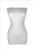 ERDEM İÇ GİYİM Erdem Beyaz Seamless Straples Atlet 604 - 2