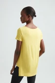 ERDEM İÇ GİYİM Erdem Sarı Viskon Kadın Uzun Tişört 214 thumbnail 2