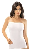 ERDEM İÇ GİYİM Erdem Beyaz Seamless Straples Atlet 604 - 3