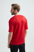 ERDEM İÇ GİYİM Weweus Kırmızı Oversize Erkek Tişört 1023 - 2