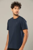 Weweus Lacivert Logolu Erkek Modal Basic Tişört 239 - 2