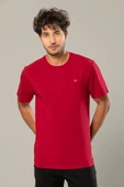 Weweus Bordo Logolu Erkek Modal Basic Tişört 239 thumbnail 1