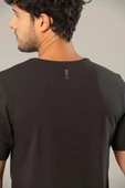 Weweus Antrasit Logolu Erkek Modal Basic Tişört 239 - 3