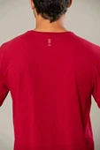 Weweus Bordo Logolu Erkek Modal Basic Tişört 239 thumbnail 4