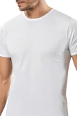 Weweus Beyaz Micro Modal Premium Erkek T-Shirt 1134 - 3