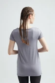 ERDEM İÇ GİYİM Erdem Gri Viskon Kadın Uzun Tişört 214 thumbnail 3